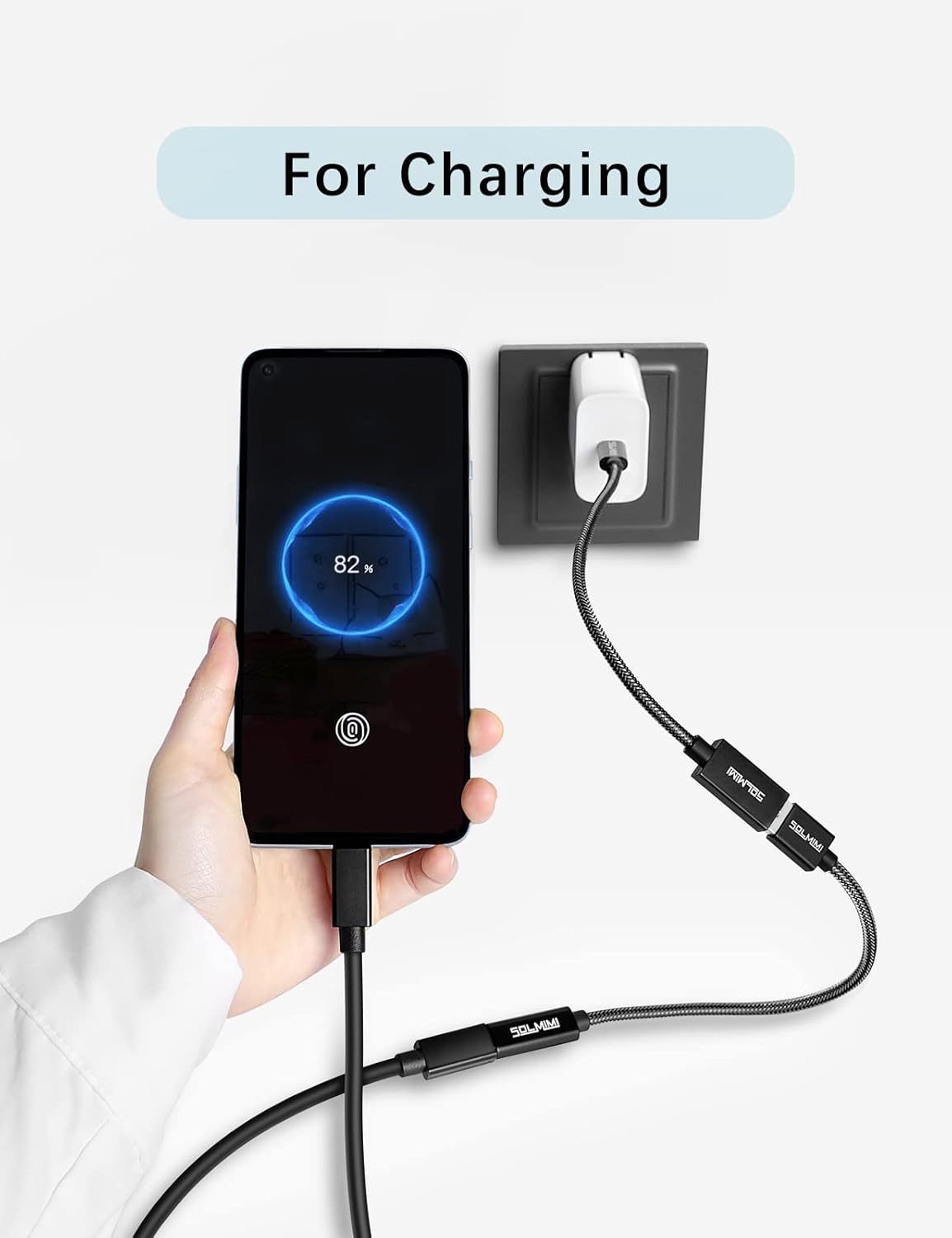USB OTG Adapter 0.65FT (20 cm) Female to USB-C Adapter