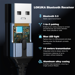 Bluetooth 5.3 to Aux Adapter for Car or Speaker