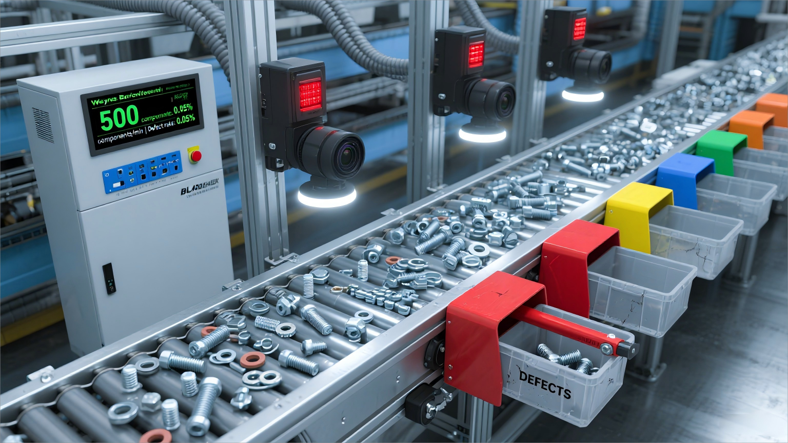 Industrial Machine Vision Sorting System with BL450 embedded computer