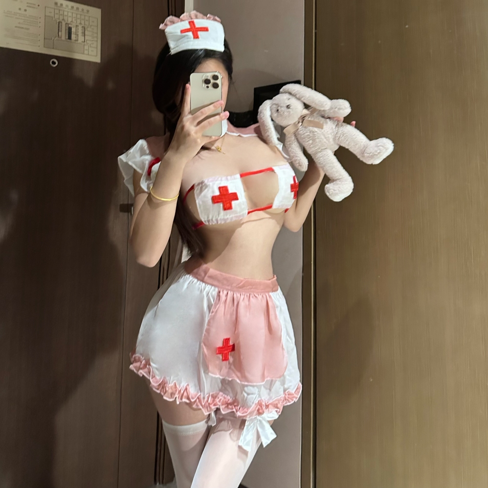 Siren White & Pink Chiffon Top and Skirt Set 4400 | Lightweight, Romantic Elegance