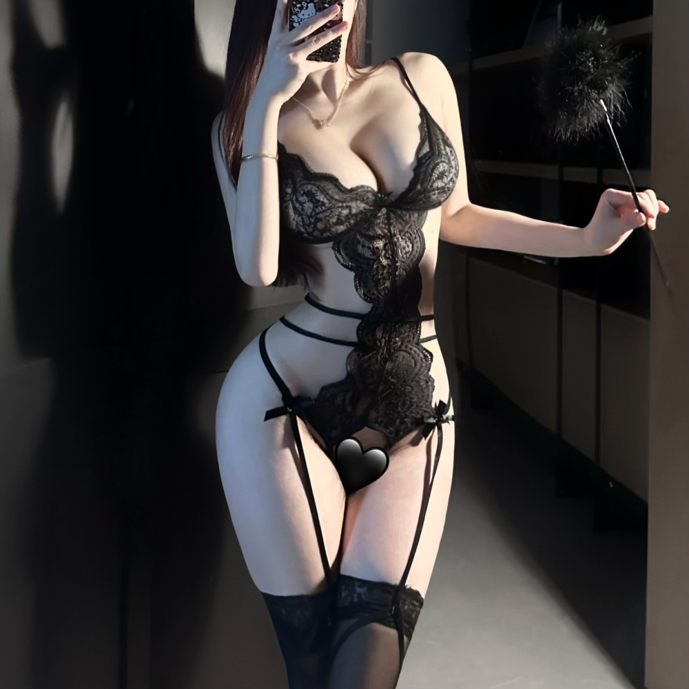 Siren Multi-Color Lace Catsuit 4529 | Bold Elegance in Blue, Red & Black