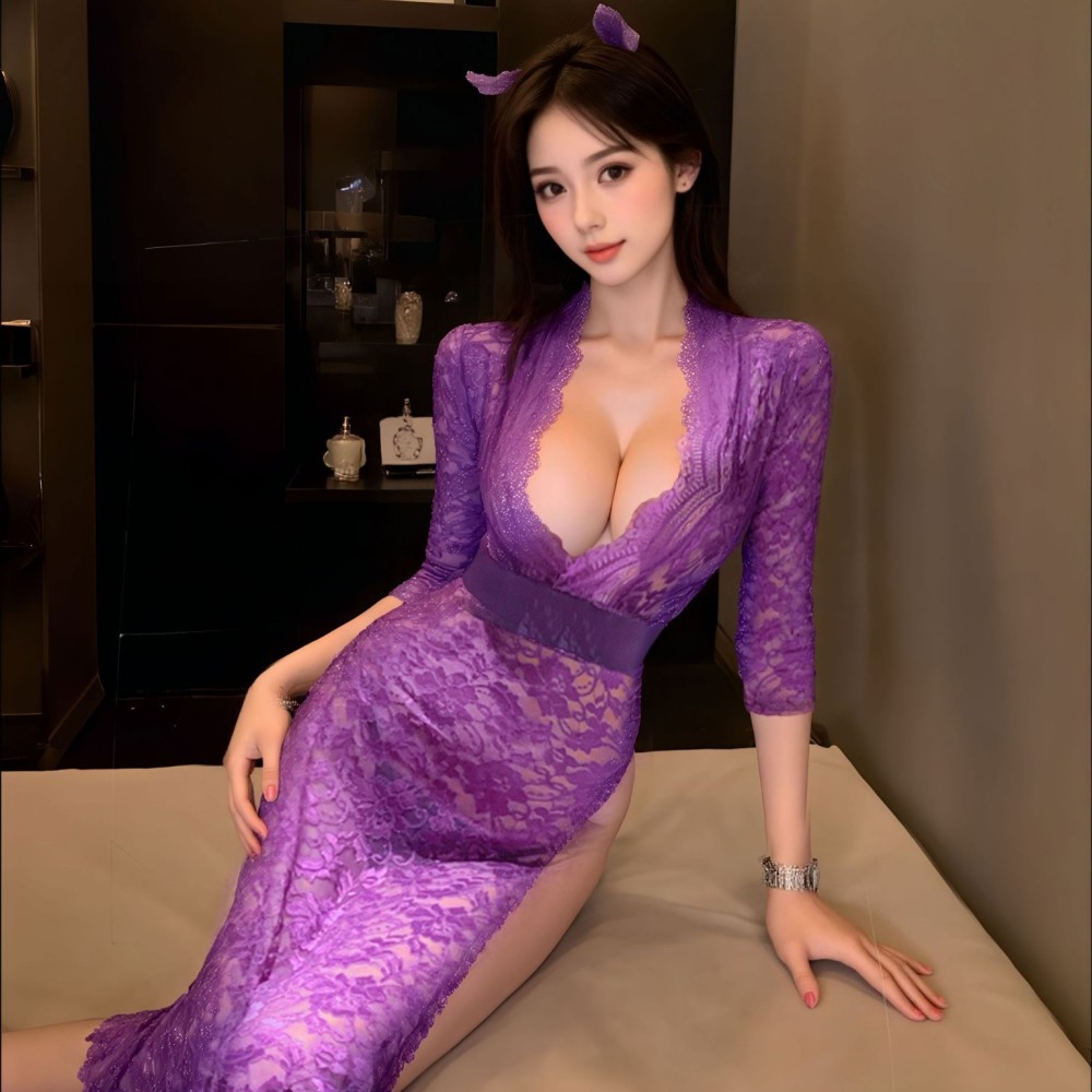 Purple temptation, leopard print dress