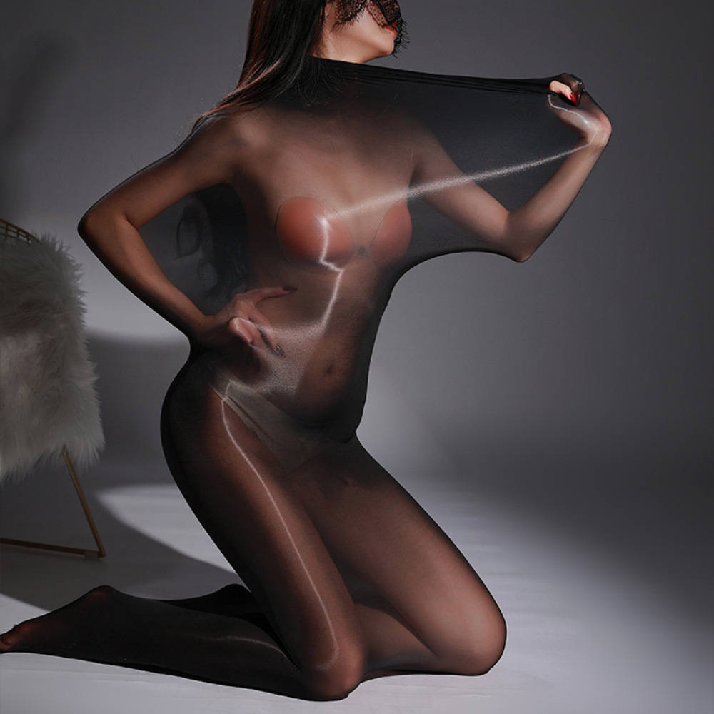 Sexy 5D ultra-thin horse oil sleeping bag stockings seamless shiny silky transparent