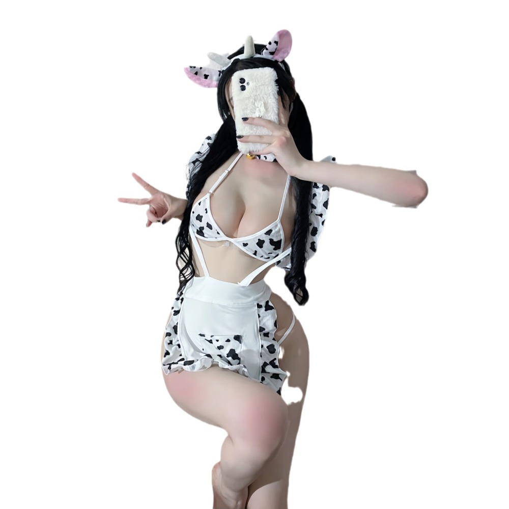 Cute cow maid uniform temptation cute sexy role play costume