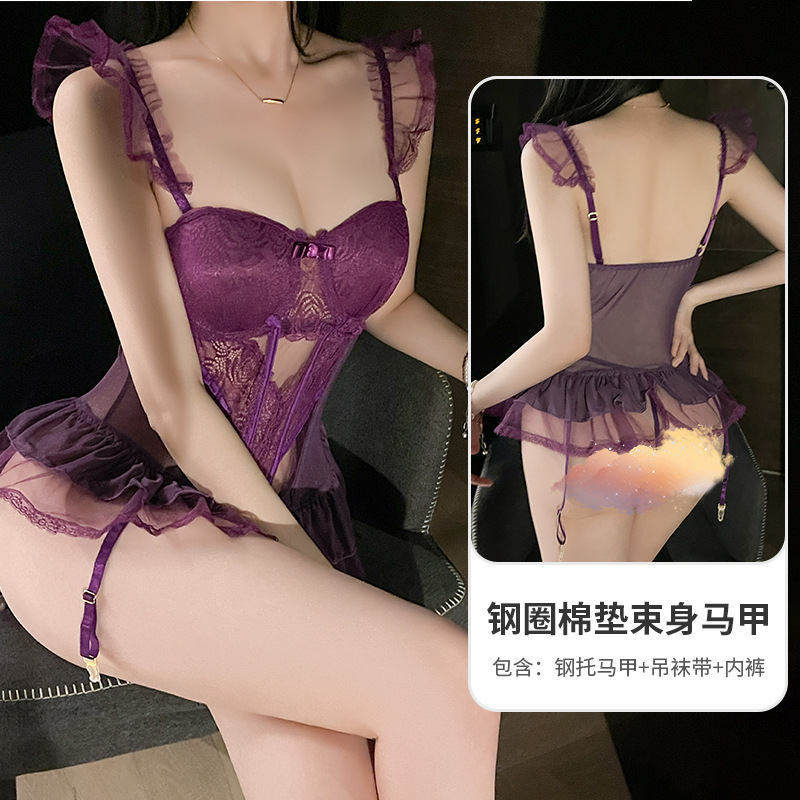 Tutu skirt uniform suit waist slim lace lace