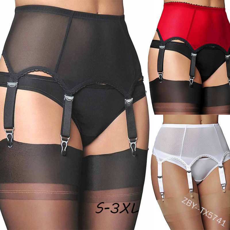 Amazon Sexy Mesh Adjustable Buckle Garter Belt