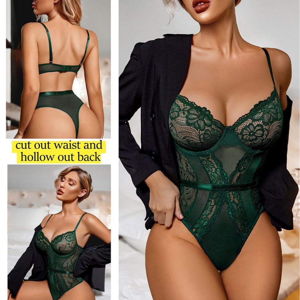 Sexy lace tights slim-fitting bodysuit ultra-thin temptation