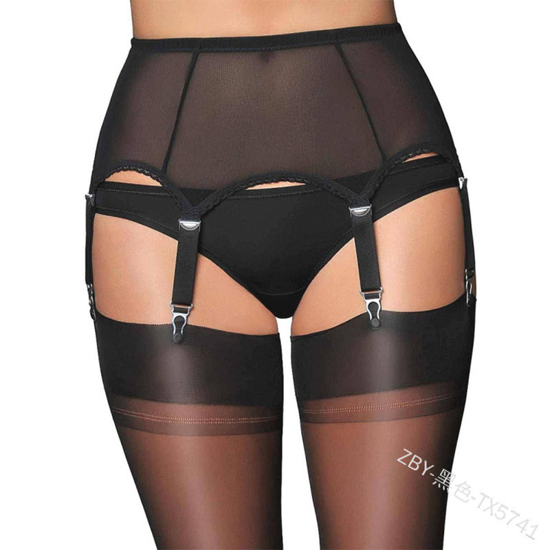 Amazon Sexy Mesh Adjustable Buckle Garter Belt