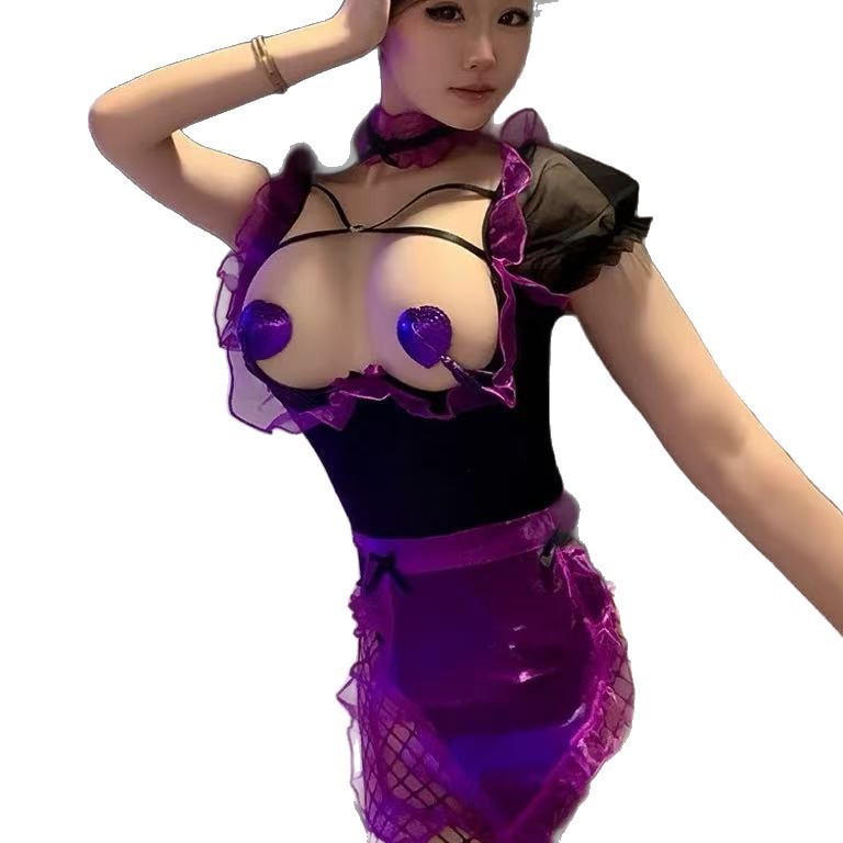 Purple maid passion cos uniform