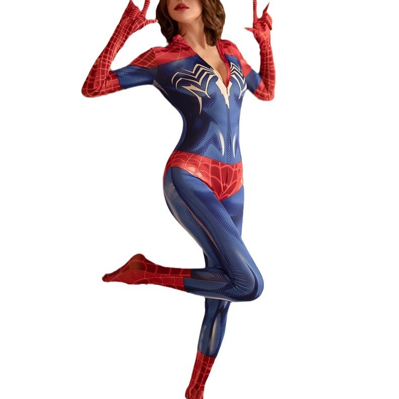 Spiderman tights no need to take off cosplay one-piece anime