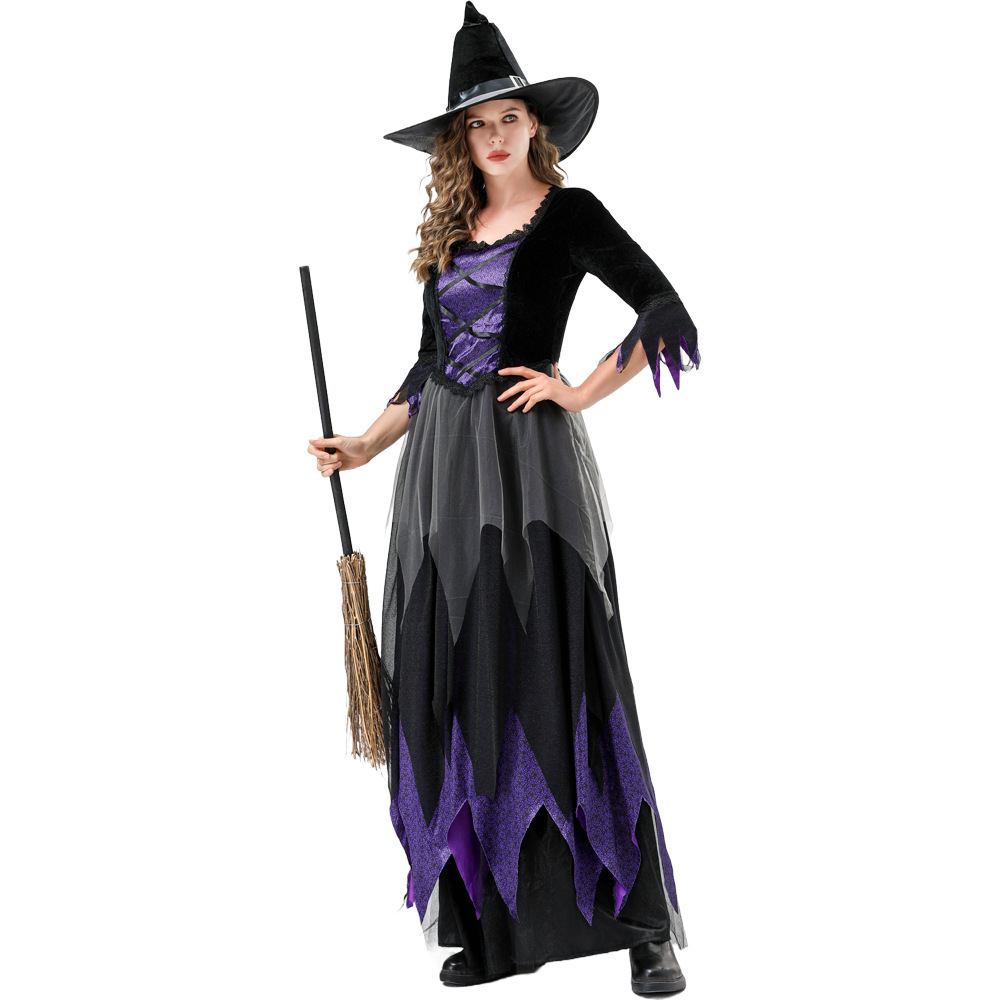 Orange Star and Moon Hollow Mesh Long Skirt Witch Series