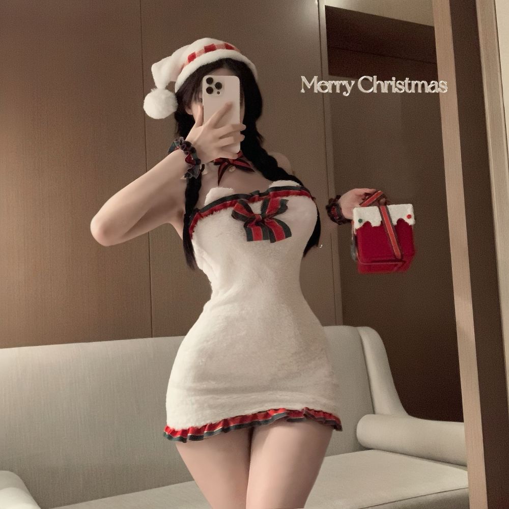 Bunny girl cosplay costume Christmas battle robe hip dress