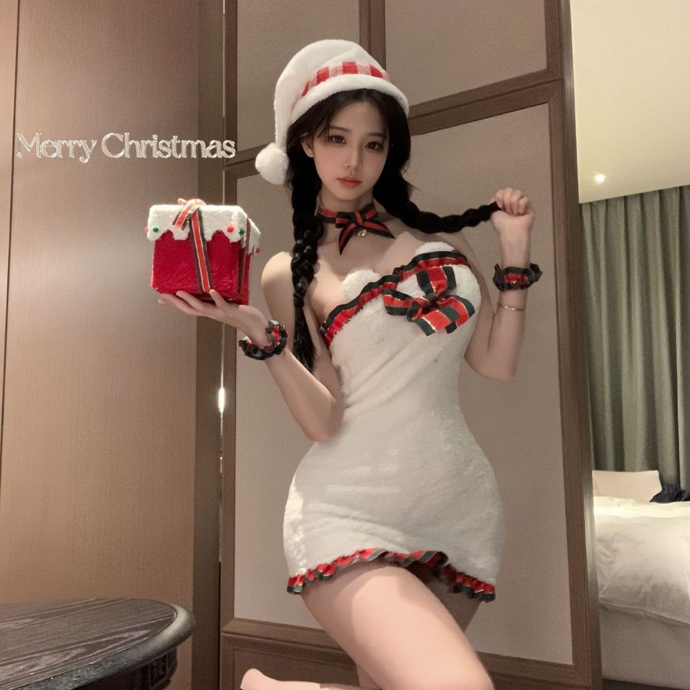 Bunny girl cosplay costume Christmas battle robe hip dress