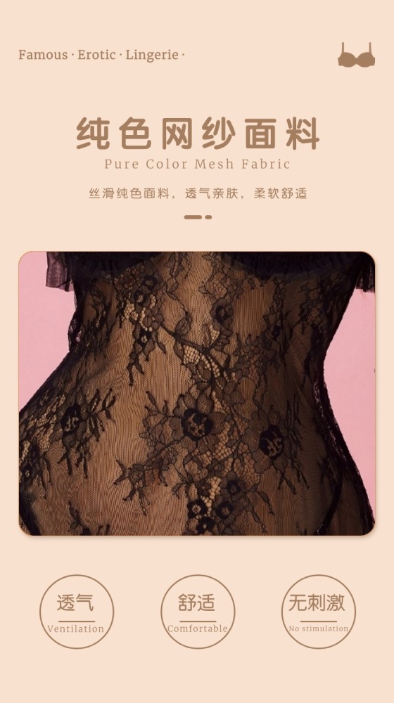 Monroe pajamas sexy underwear set temptation lace suspender nightdress with breast pads