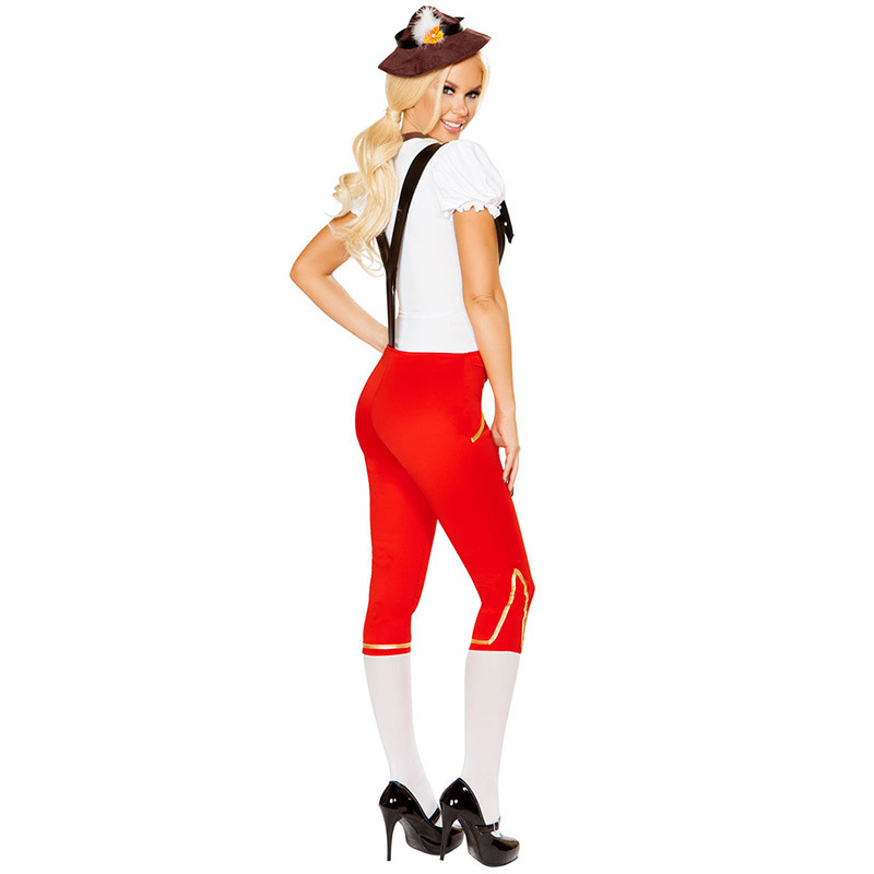 Tango Girl Festival Carnival Stage Performance Costume Suspender Set