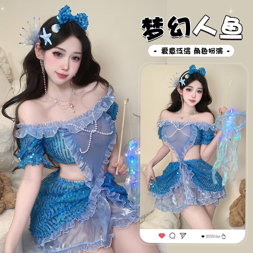 One-shoulder perspective COS dreamy mermaid pure desire tube top dress free to take off suit