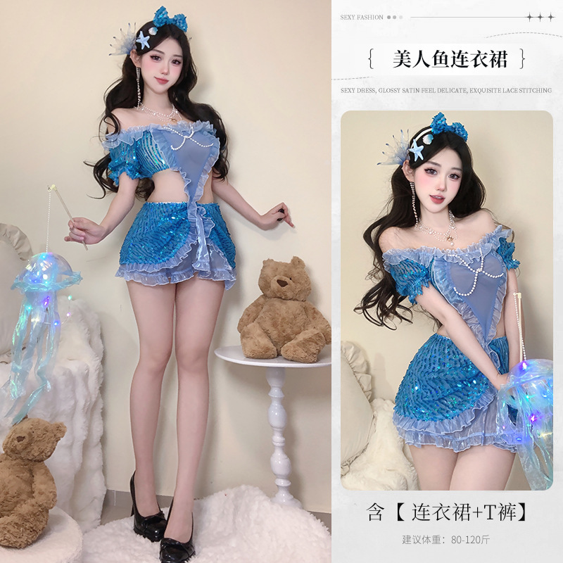 One-shoulder perspective COS dreamy mermaid pure desire tube top dress free to take off suit