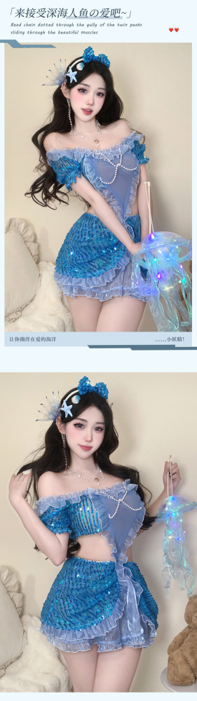 One-shoulder perspective COS dreamy mermaid pure desire tube top dress free to take off suit