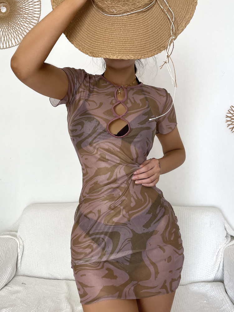 Sexy Printed Cover-up Bikini