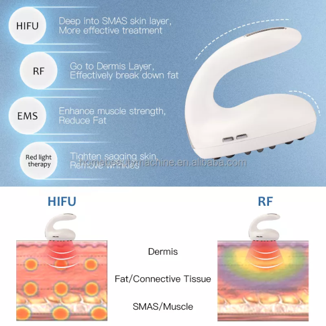 Mini 4 in 1 HIFU Rf 40k Weight Loss Machine Fat Burning Instrument Body Slimming New Products Beauty Equipment