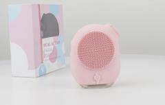 T zone cleaning face massage silicone facial brush with led newest products