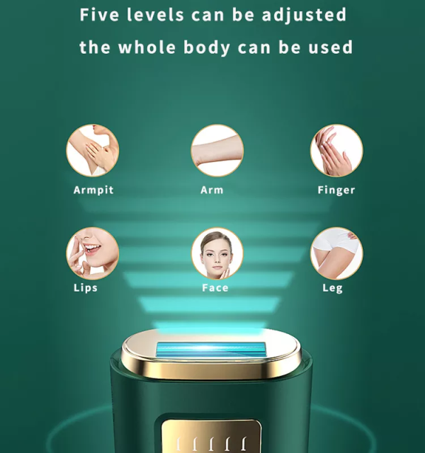 Drop Shipping Home Use 5th Gear Quartz Tube Mini Hair Removal Appliances Permanent Ipl Hair Removal Device Handset