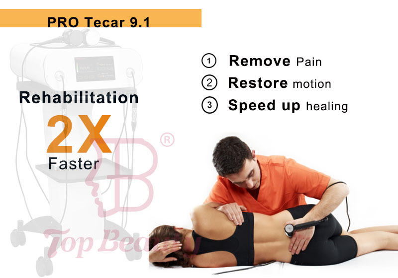Tecar Back Knee Shoulder Pain Physiotherapy RET CET RF Monopolar tecarterapia pelvic floor tecarterapia machine