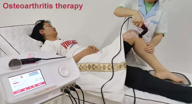 Portable Touchscreen & Knob Control 448KHz INDIBA Tecar Therapy Machine 