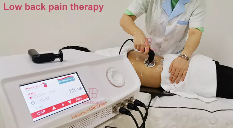 Portable Touchscreen & Knob Control 448KHz INDIBA Tecar Therapy Machine 