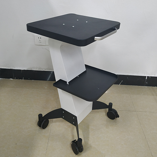 Aluminium White Salon Trolley Stand For Cavitation Beauty Machine Assembled Trolley Cart SPA