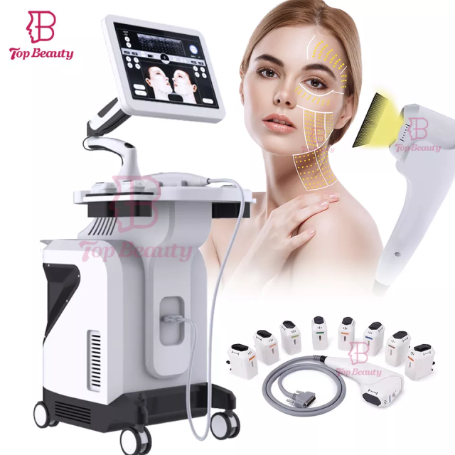 360 ° rotate display ultrasound skin rejuvenation Wrinkle Removal vertical 4D MMFU Machine