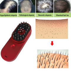 Portable Mini Electric Ionic Hair Brush Anti-Static Scalp Head Massage Comb Hair loss machine treatment Care