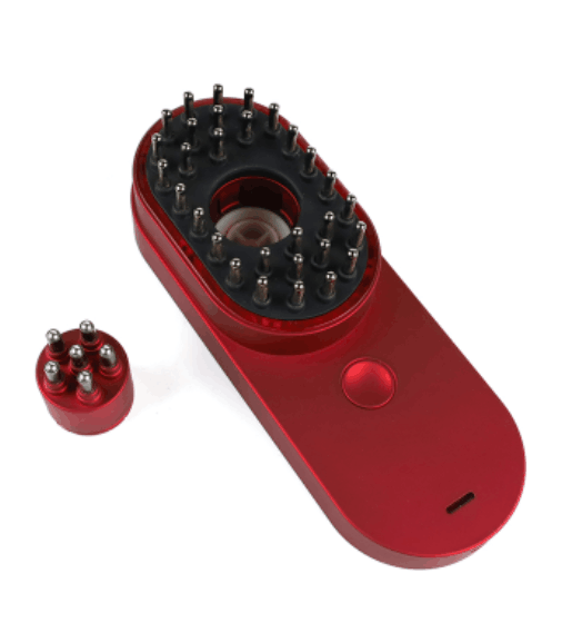 Portable Mini Electric Ionic Hair Brush Anti-Static Scalp Head Massage Comb Hair loss machine treatment Care