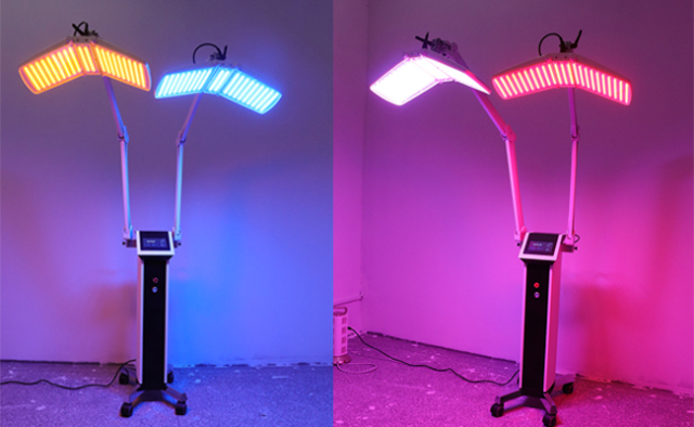 double treatment flat PDT Photon Light Facial Therapy 7 Colors LED Facial Light Therapy Beauty Device