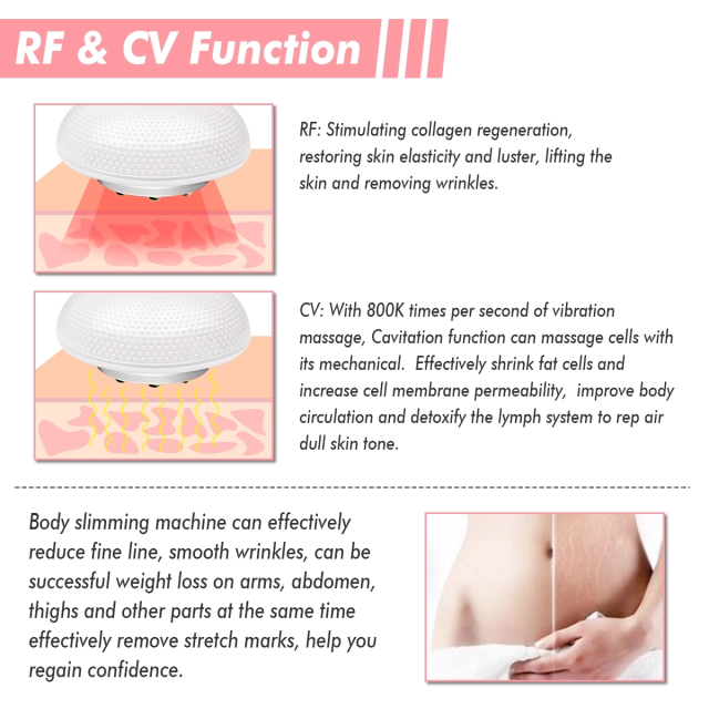 Home Use Rf Weight Loss Machine Portable Ems Led Photon Body Slimming Machine Beauty Salon Equipment