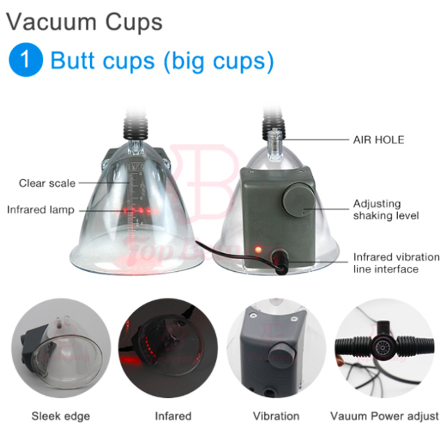 Xxxl Butt Cups Colombian Butt Lift Cupping Vacuum Therapy Machine