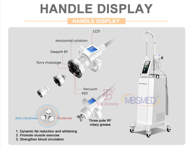 360 Rotation Vacuum Roller RF Body Slimming Machine