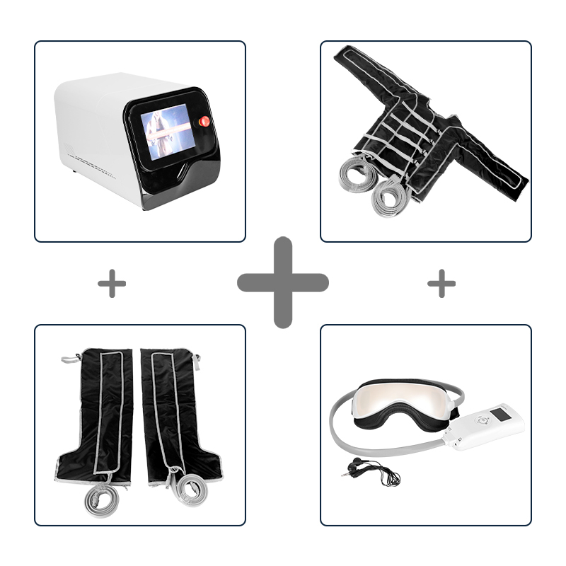 Infrared Pressotherapy Lymphatic Drainage Suit Body & Eye Massage Machine