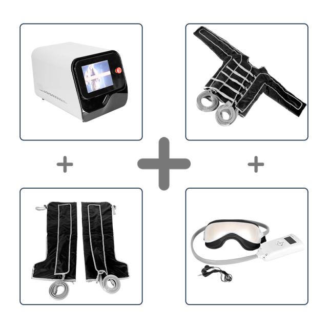 Infrared Pressotherapy Lymphatic Drainage Suit Body & Eye Massage Machine