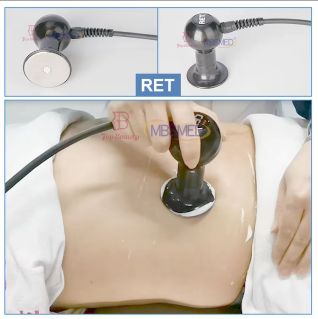 448khz Tecar Indiba Physiotherapy cet ret rf therapy pain relief rotation Roller machine