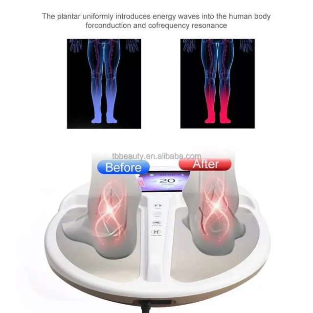 Terahertz Foot Magnetic Vibration foot pemf Physiotherapy Device Foot Massager Salon Spa Terahertz Treatment for Pain
