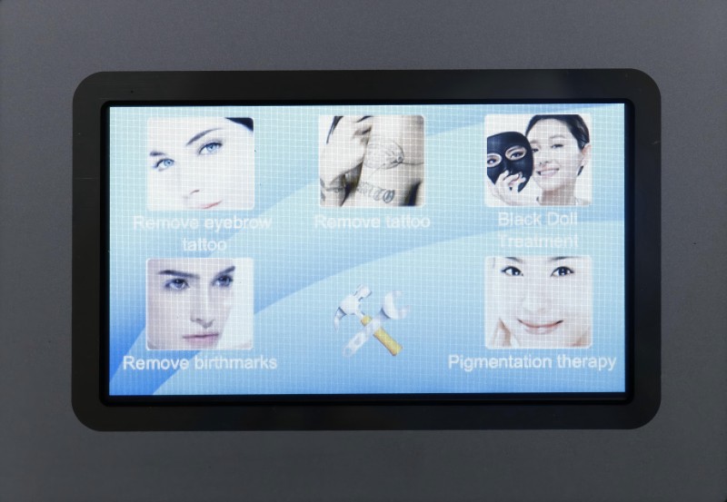 Portable Q Switch Nd Yag Laser Tattoo Removal Machine Screen