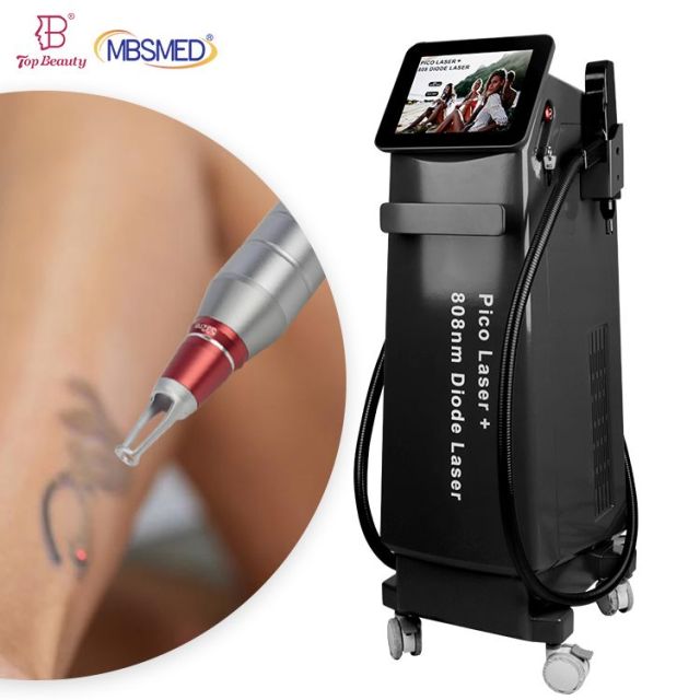 2-in-1 Diode & ND:YAG Laser Tattoo & Hair Removal Machine