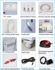 Q Switched Nd Yag Laser Pigment Tattoo Removal Machine