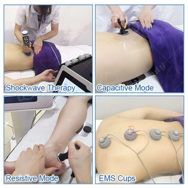 3 IN 1 Shockwave & EMS & Tecar Therapy Machine