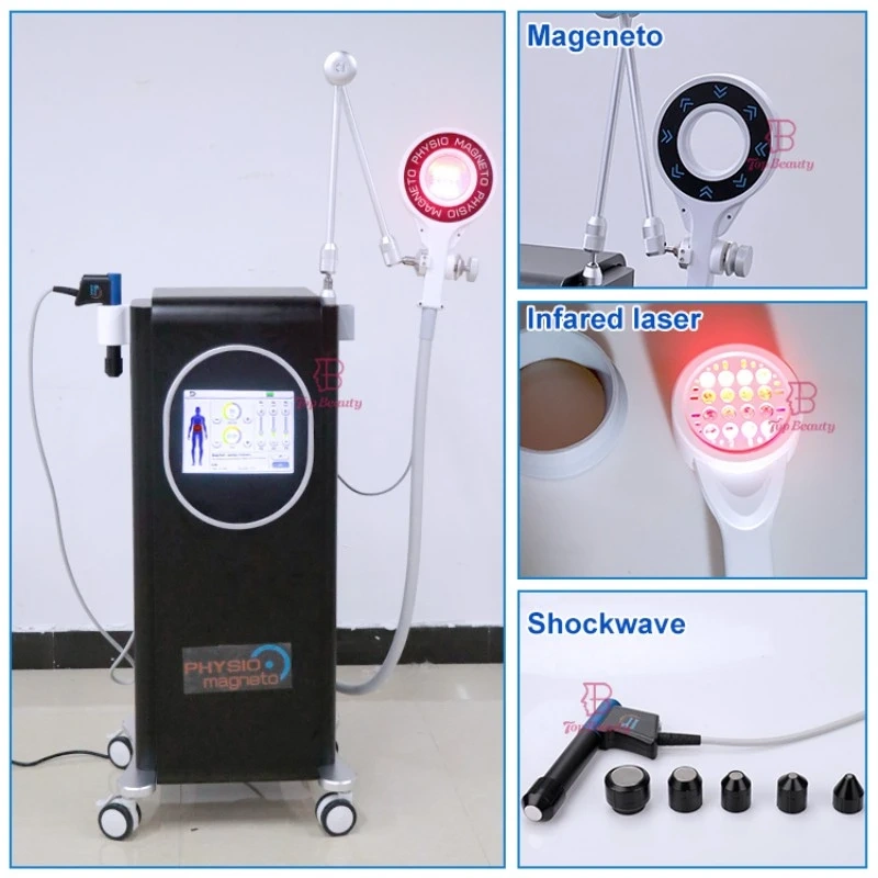 3-In-1 Magnetic Shockwave Near-lnfrared Laser Physiotherapy Machine for Pain Management