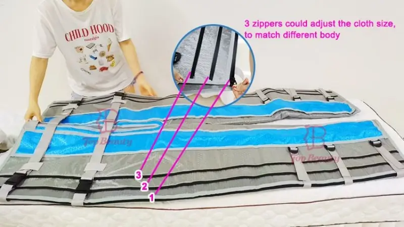 Pressotherapy Lymphatic Drainage Machine 3 zipper design