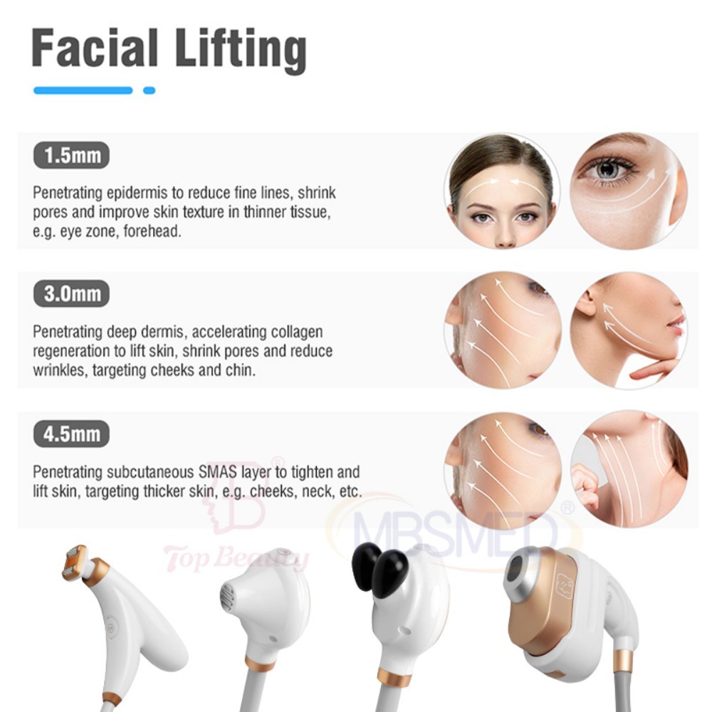 Máquina HIFU 12D 4 en 1 multifuncional para lifting facial y de piel