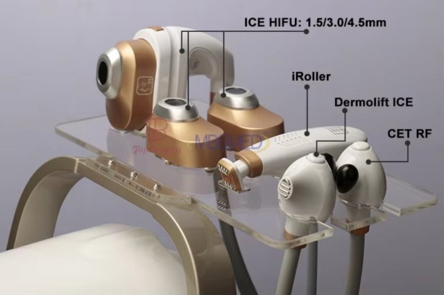 12D HIFU-Maschine 4-in-1 Multifunktionales Gesicht & Hautlifting