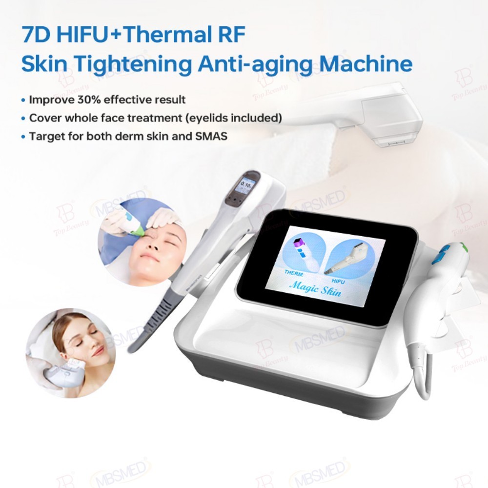2 in 1 7D hifu RF face lift machine hifu face and body tighten Machine